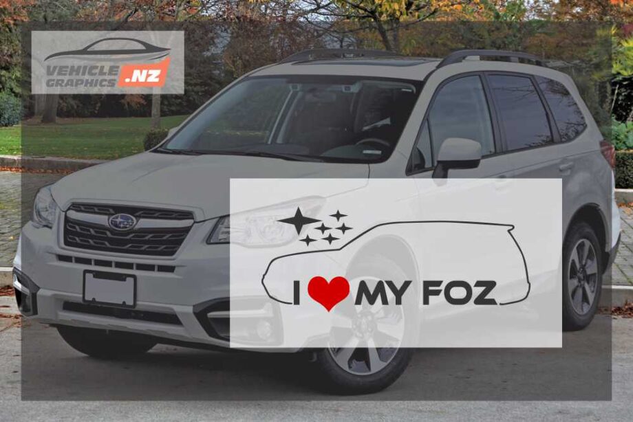 Subaru I Love My FOZ Decal