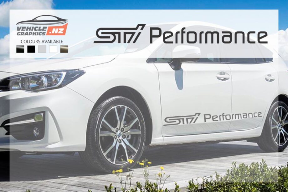 Subaru STI Performance Front Door Decals