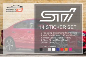 Subaru 14 STI Decals Kit