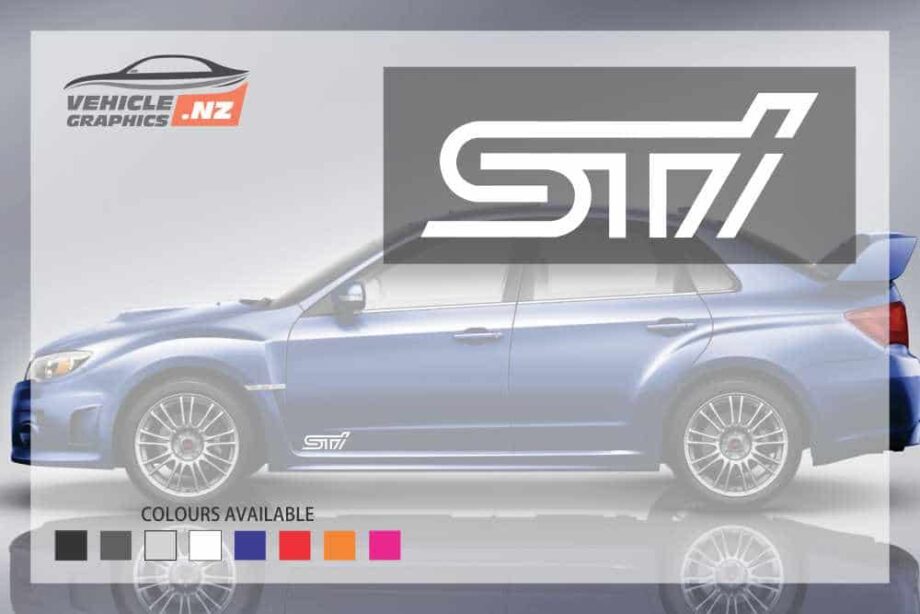 Subaru STI Side Door Decals