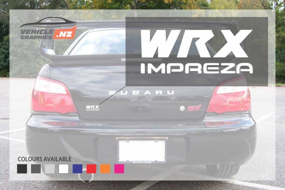Subaru WRX IMPREZA Rear Door Decals