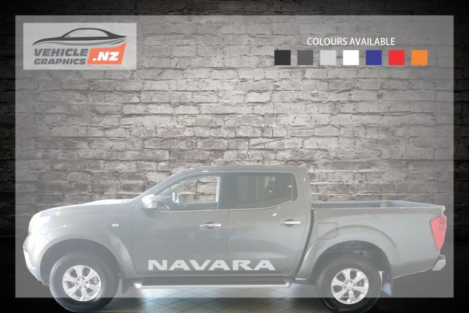 Nissan Navara Side Door Lettering Decal