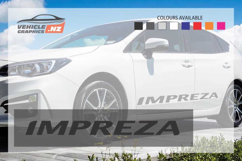Subaru IMPREZA Side Lettering Decals