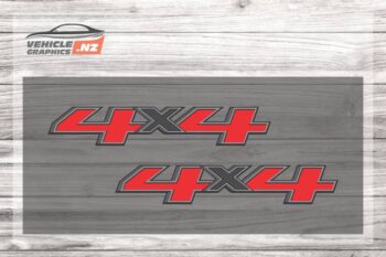 Red Black 4x4 Decal 35024