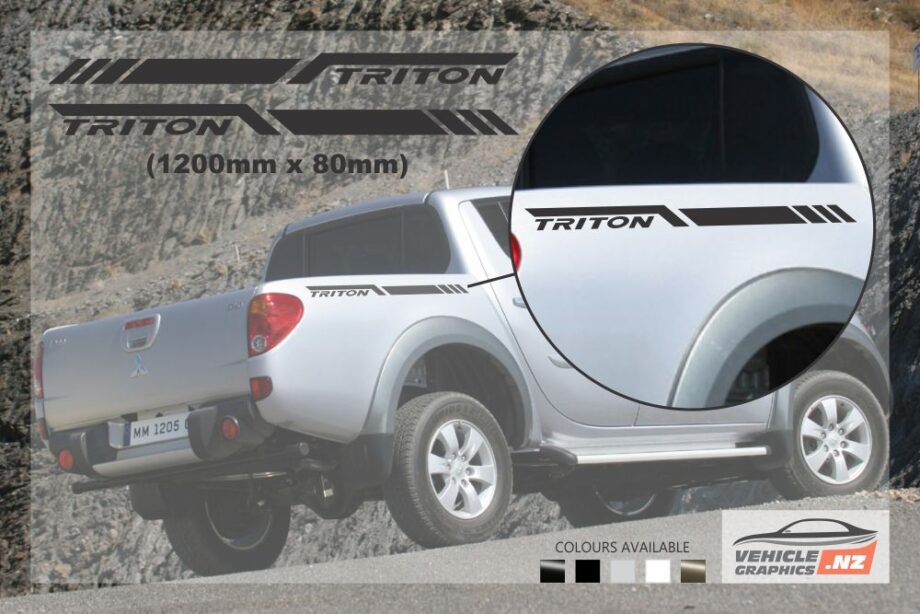 Mitsubishi Triton Side Bed Stripe Decals