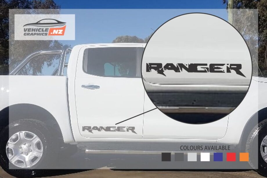 Ford Ranger Side Door Lettering Decal