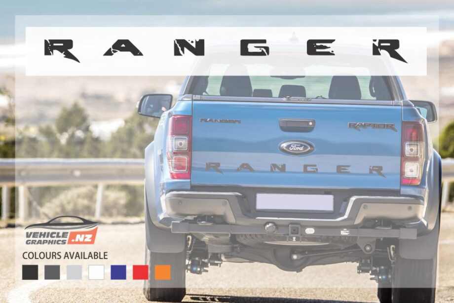 Ford Ranger Tailgate Stylish Lettering Decal