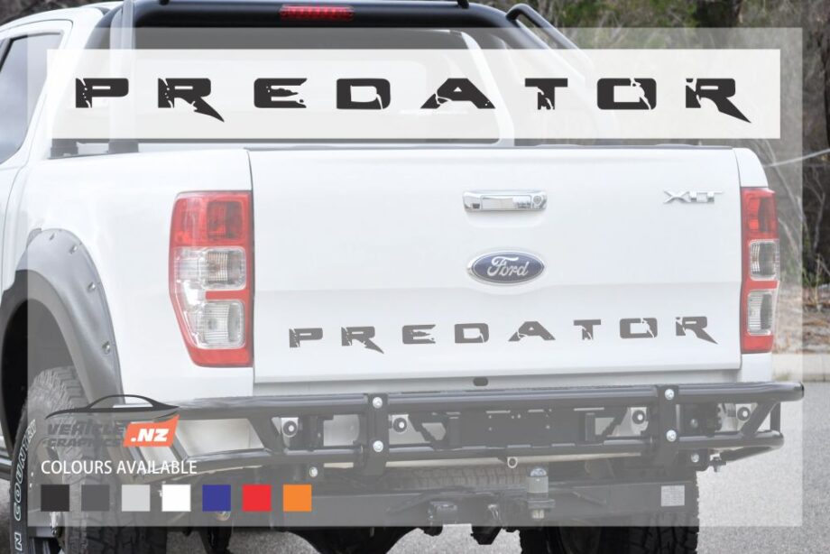 Ford Ranger Tailgate Predator Decal