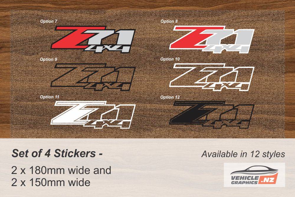 Colorado Z71 4x4 Decal Holden Colorado Decals Vehicle Graphics NZ