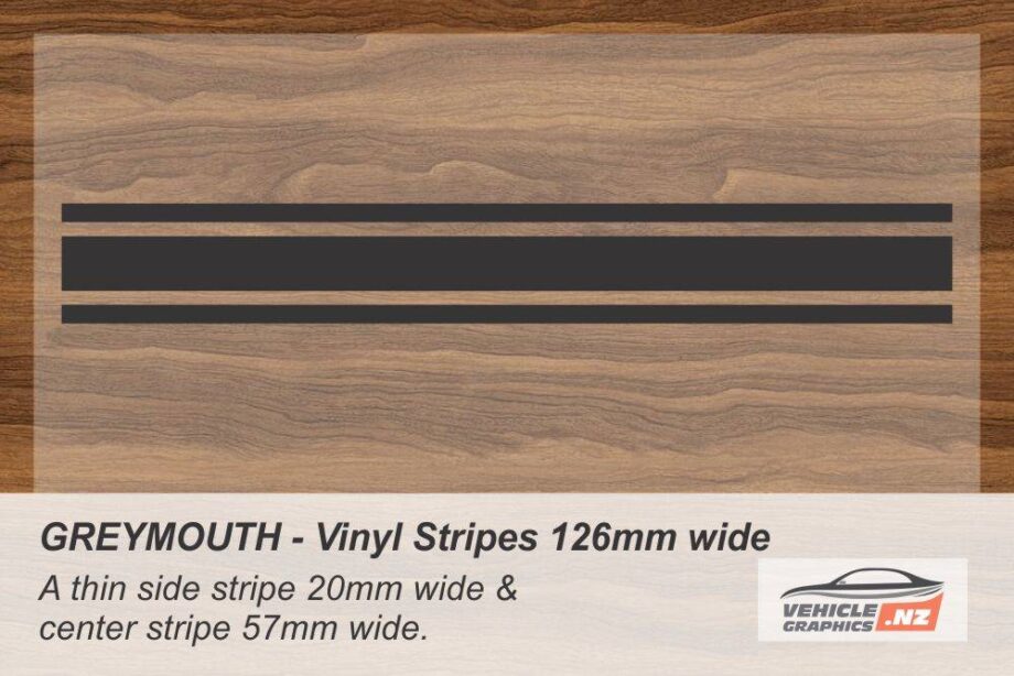 GREYMOUTH Vinyl Stripe Kit for Cars, Utes and Trucks