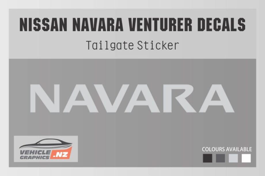 Nissan Venturer Navara Cut Lettering Decal