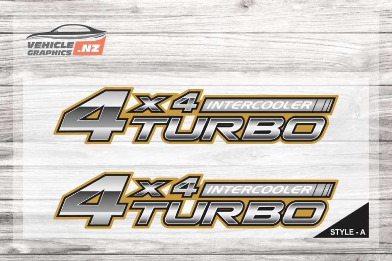 4x4 Intercooler Turbo Decal – Rugged Vehicle Sticker