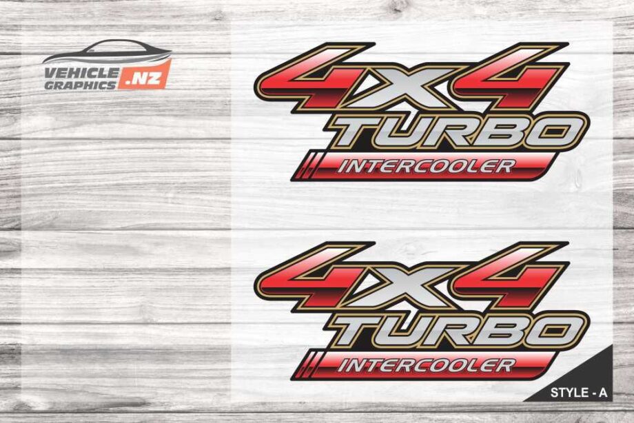 Aftermarket Toyota 4x4 Turbo Intercooler Decal