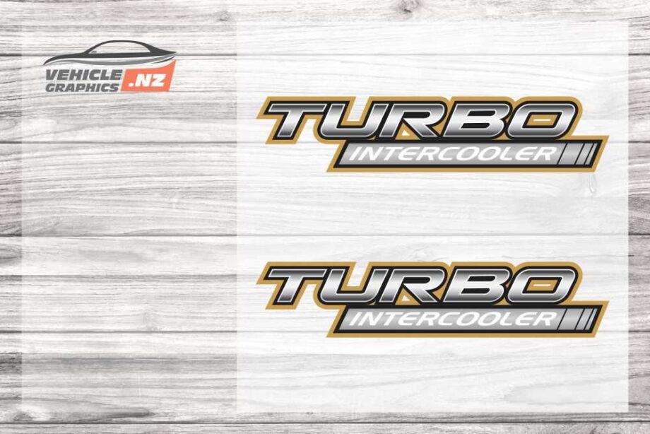 Turbo Intercooler Decal Aftermarket Toyota Vehicle Decals NZ
