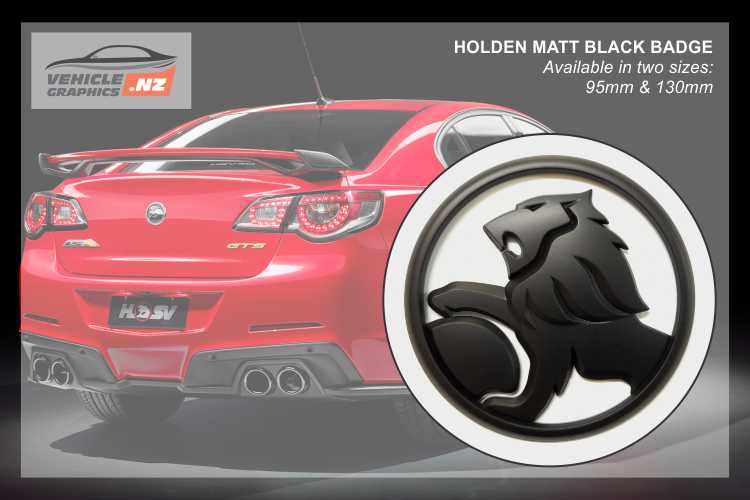 Holden Black Lion Badge