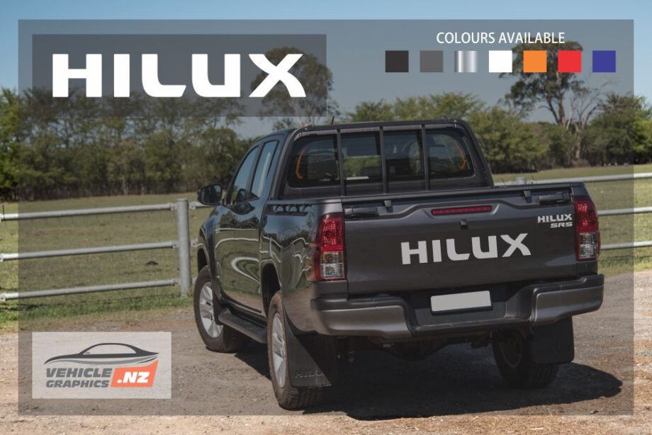 Toyota Hilux Tailgate Lettering Decal