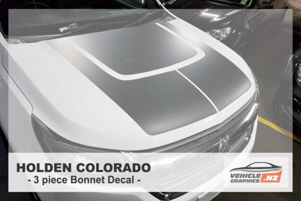 Holden Raster Graphics Holden Colorado 3 Piece Bonnet Graphic Kit | Vehicle Graphics NZ